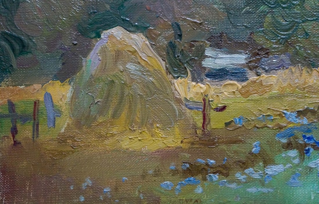 Oil painting Forest landscape - 2