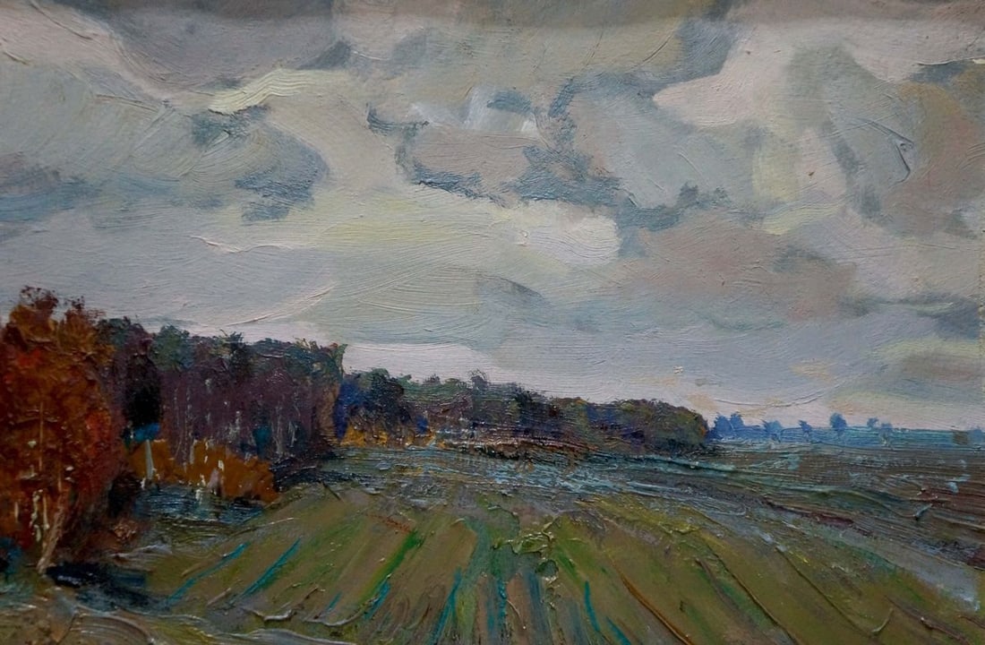 Oil painting After the rain Snopok A.N. - 5