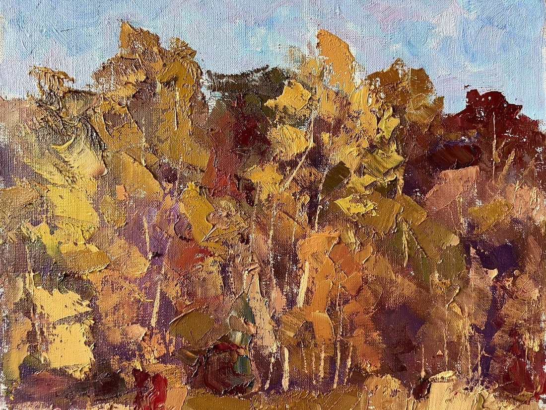 Oil painting Autumn Kapotenko Ivan Ivanovich: Title: Oil painting Autumn Kapotenko Ivan Ivanovich Description: No.Gap 9 *** ABOUT THIS PAINTING *** * TITLE: "Autumn" * ARTISTS: Kapotenko Ivan Ivanovich * SIZE: 40x45 cm/'15.74x17.71 inches' *