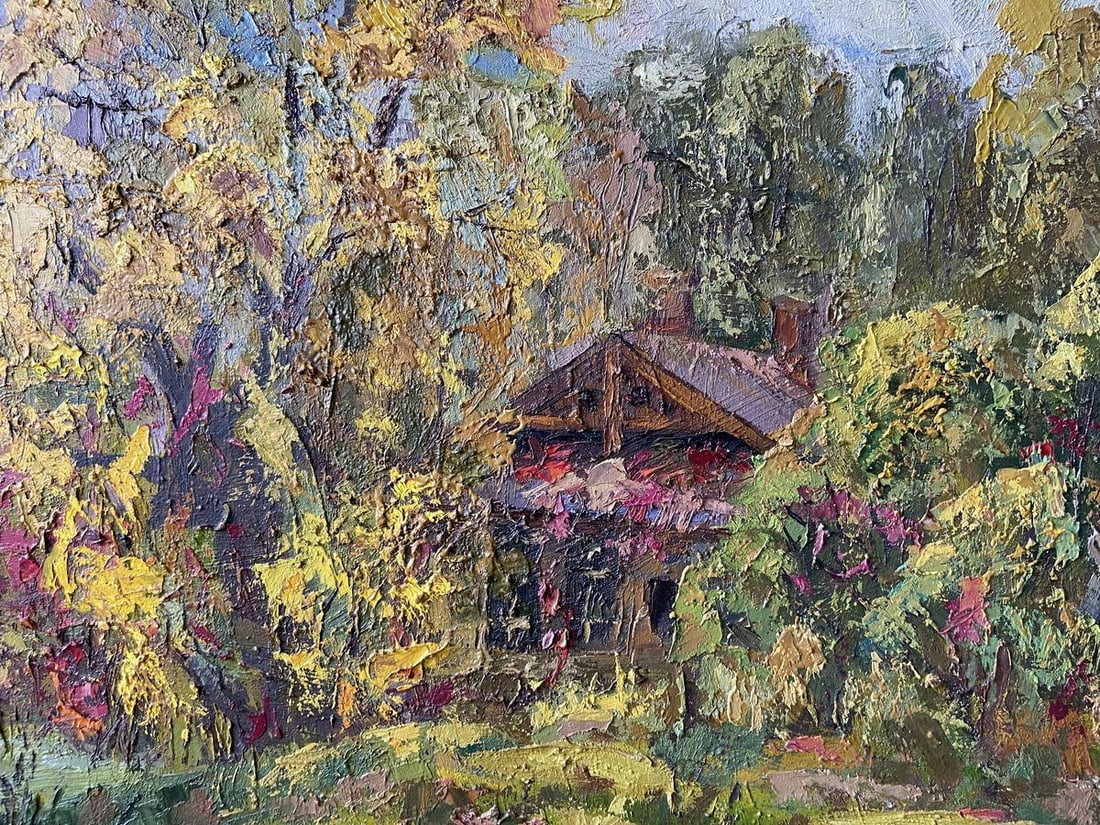 Oil painting Autumn in the village Kapotenko Ivan Ivanovich - 6
