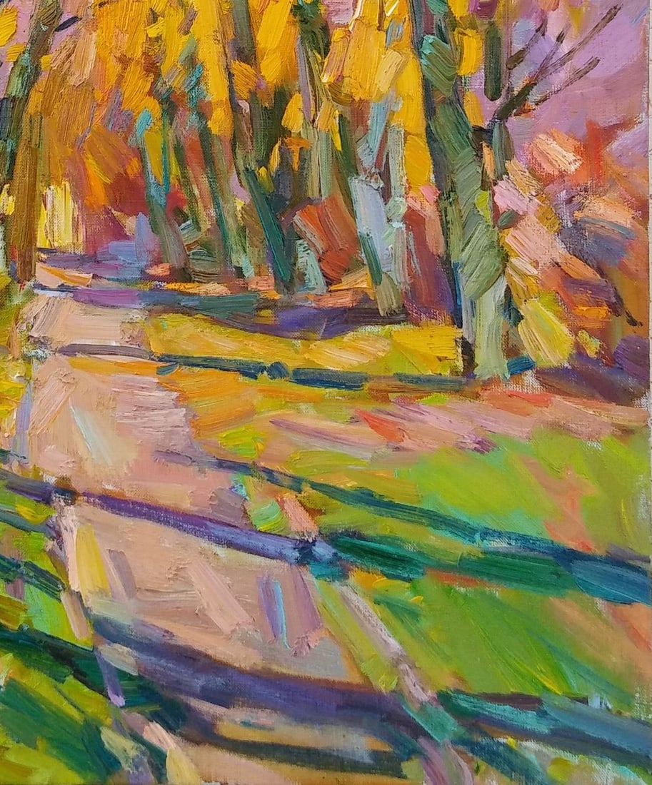Oli painting Morning in the park Tepeta Miacheslav - 2