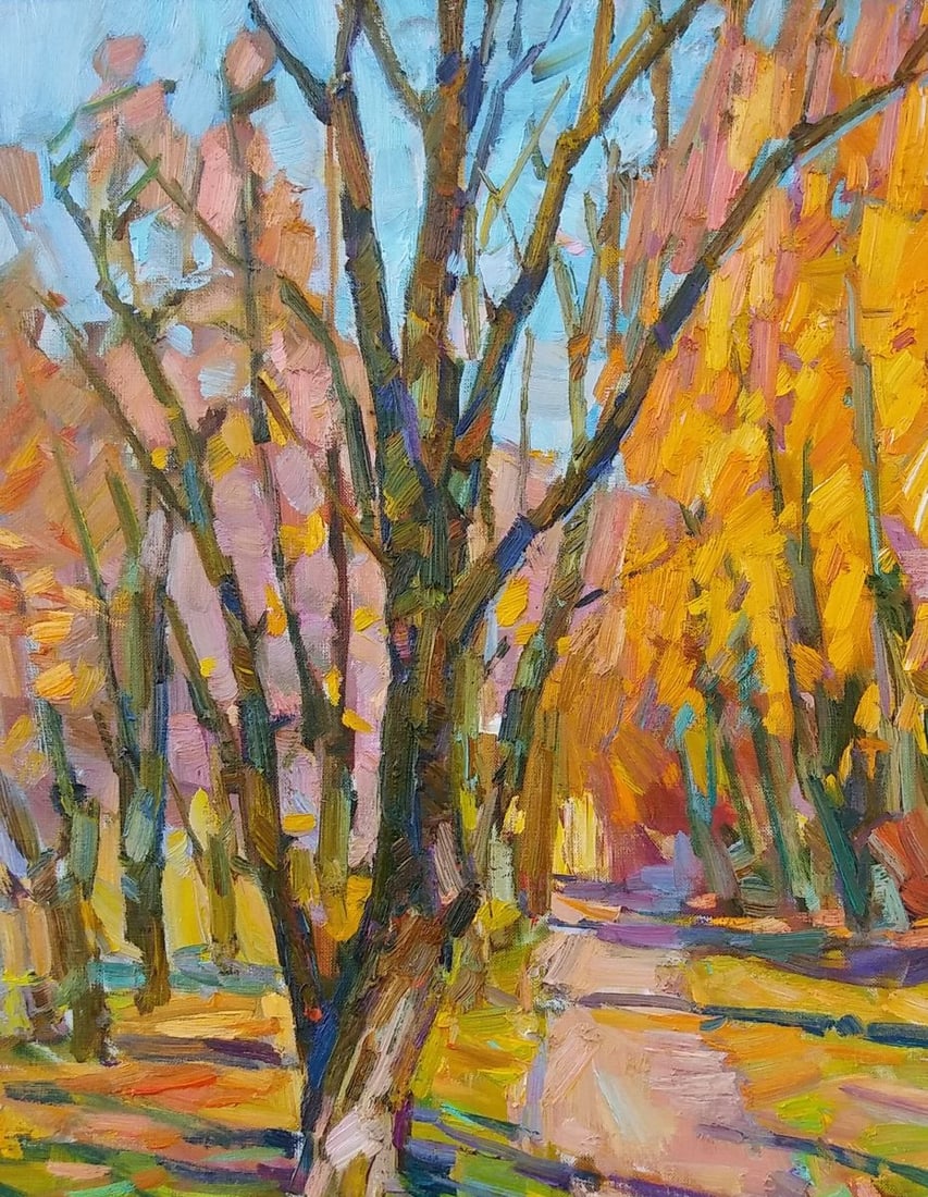 Oli painting Morning in the park Tepeta Miacheslav - 3