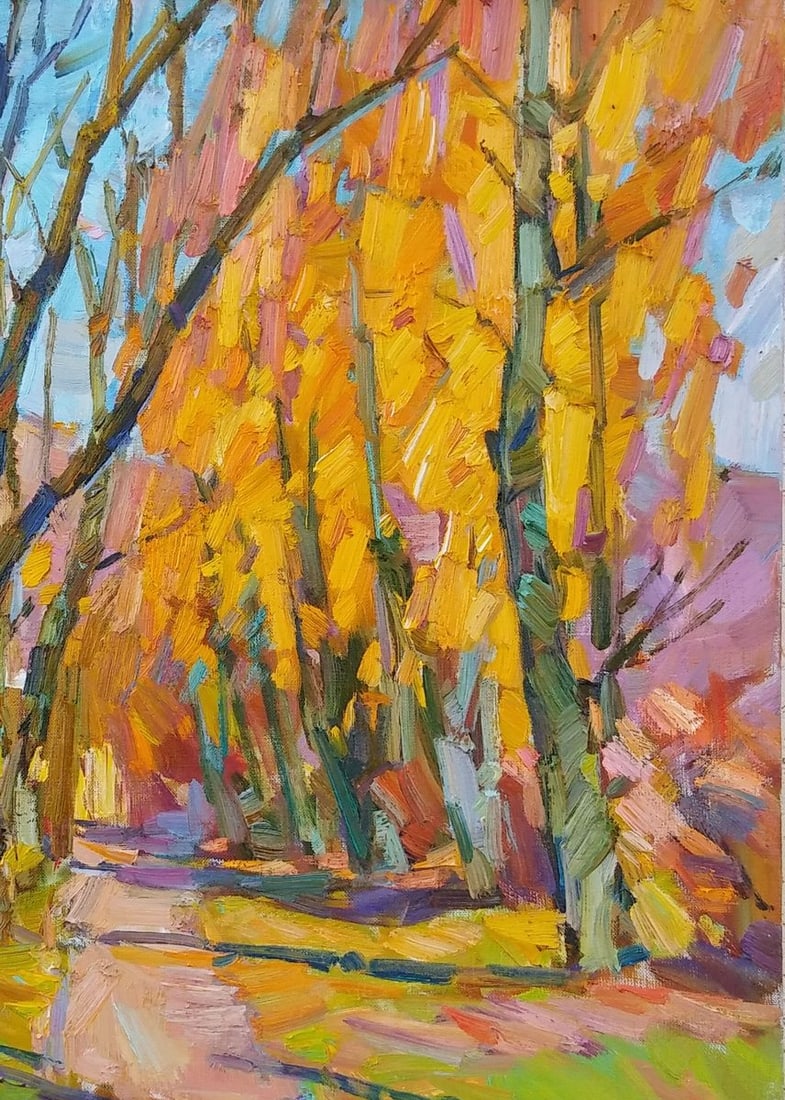 Oli painting Morning in the park Tepeta Miacheslav - 4