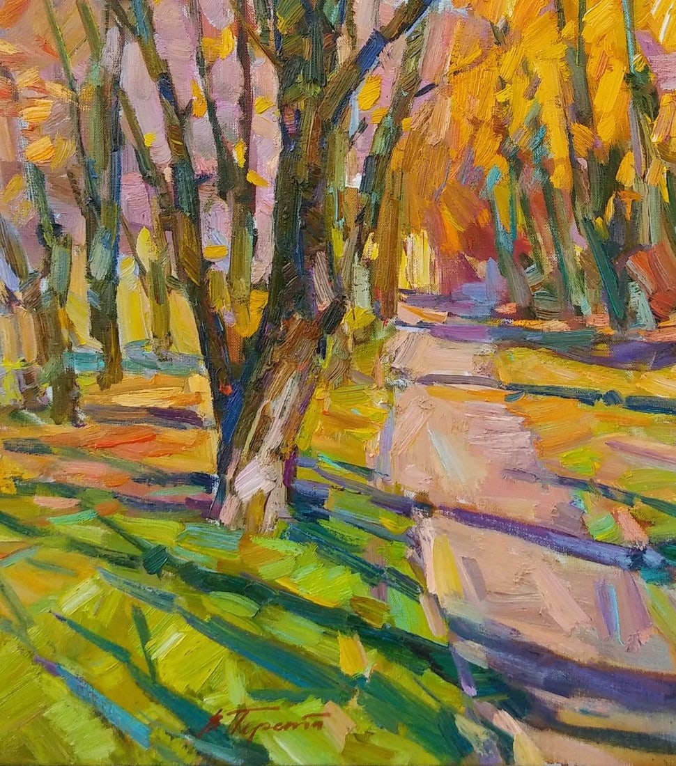 Oli painting Morning in the park Tepeta Miacheslav - 5