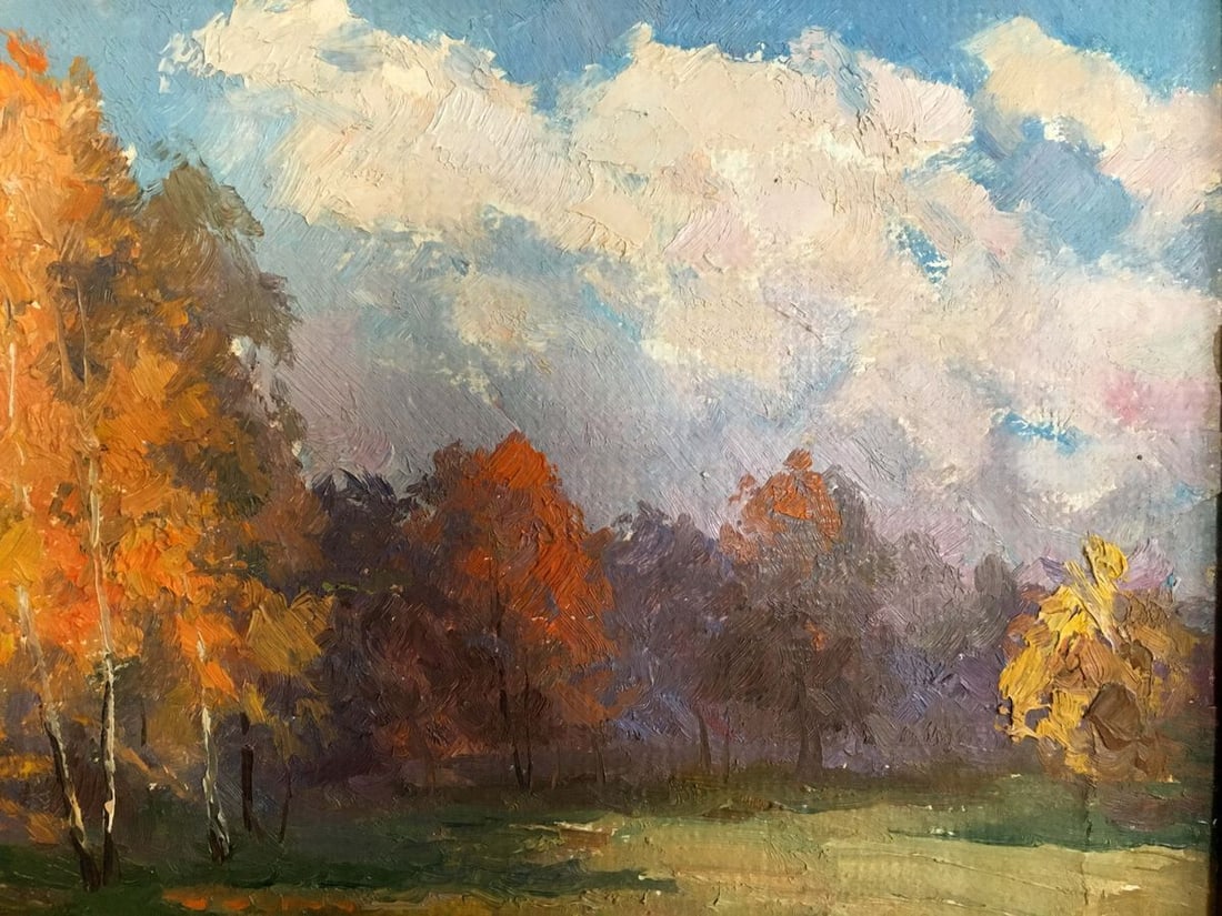 Oil painting Autumn landscape Priyezzhev Boris Andrianovich - 3