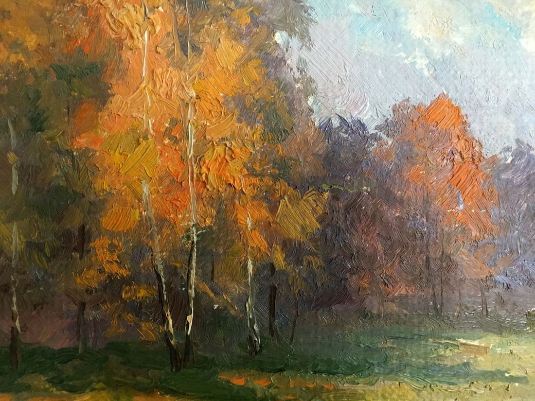 Oil painting Autumn landscape Priyezzhev Boris Andrianovich - 6
