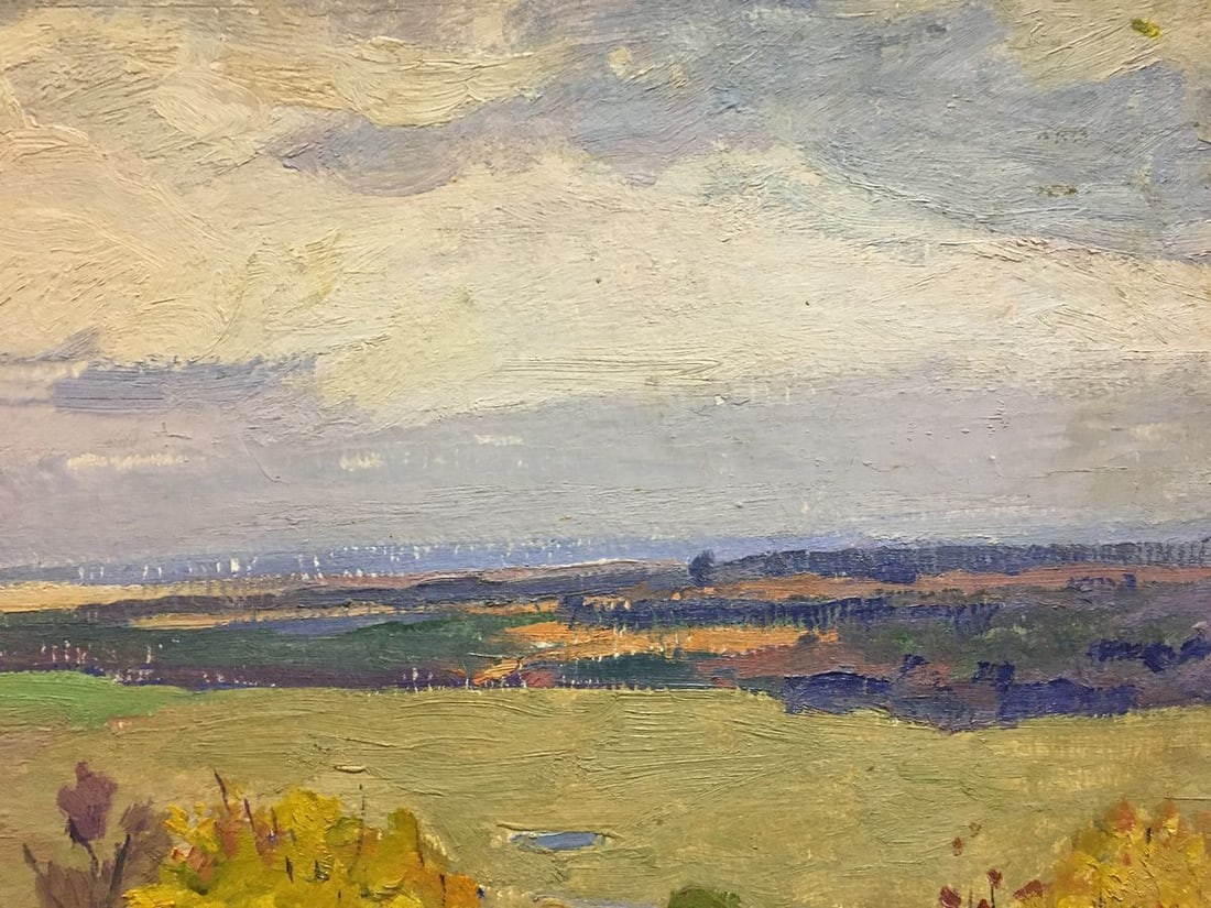 Oil painting Autumn day Gantman Moses Faybovich - 3