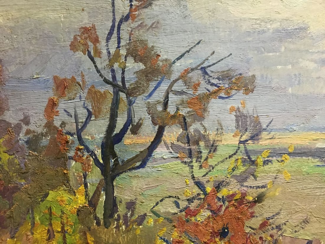 Oil painting Autumn day Gantman Moses Faybovich - 8