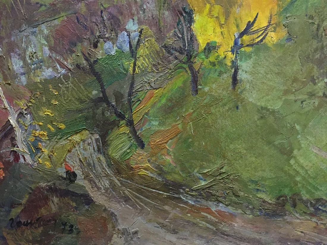 Oil painting At the hill Gantman Moses Faybovich - 4