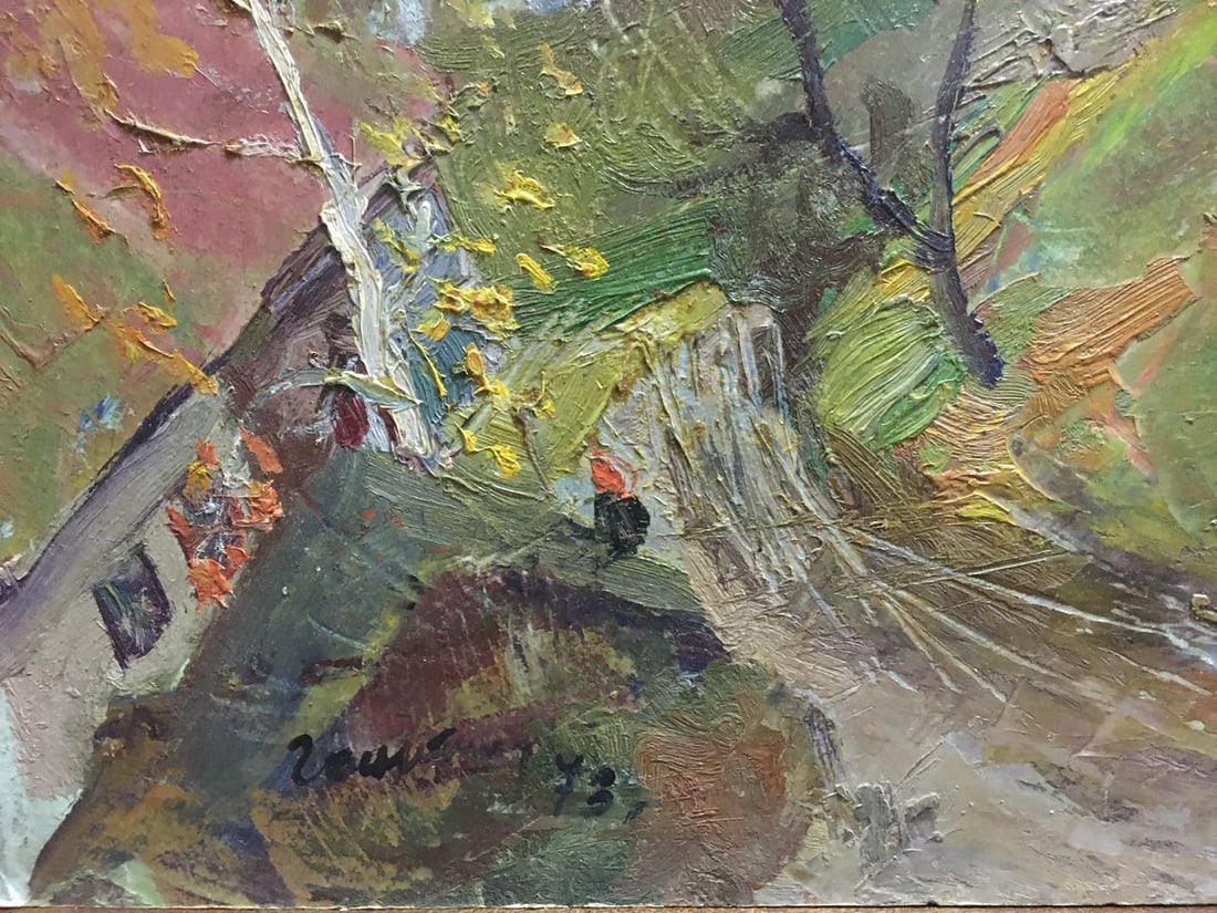 Oil painting At the hill Gantman Moses Faybovich - 5