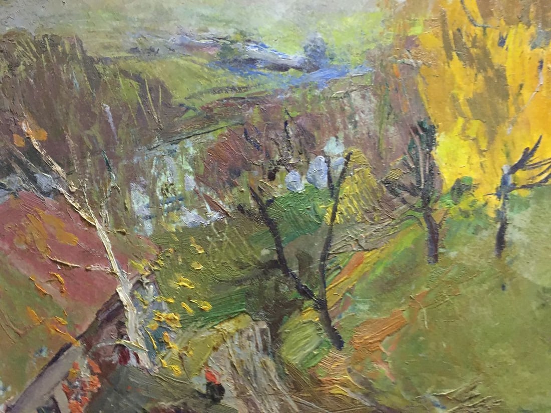 Oil painting At the hill Gantman Moses Faybovich - 6