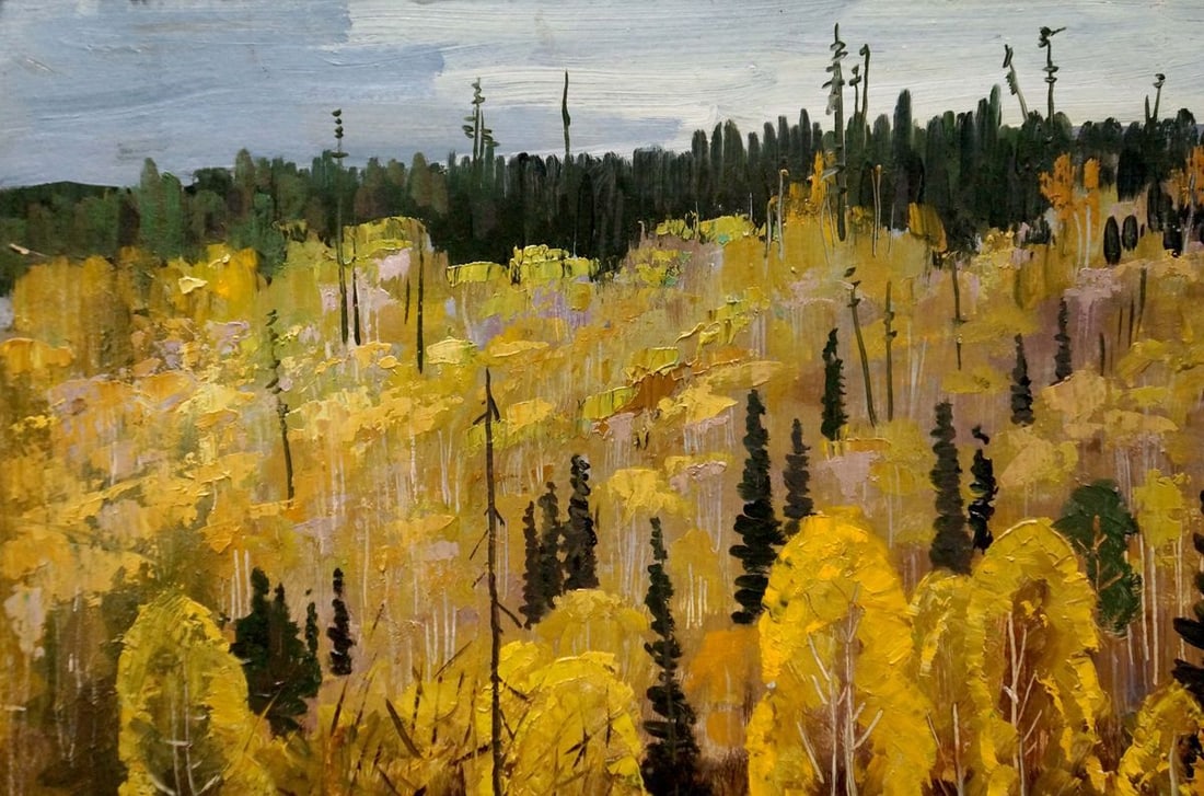 Oil painting Horses walk in the woods Vladimir Vladimirovich Nabokov - 3