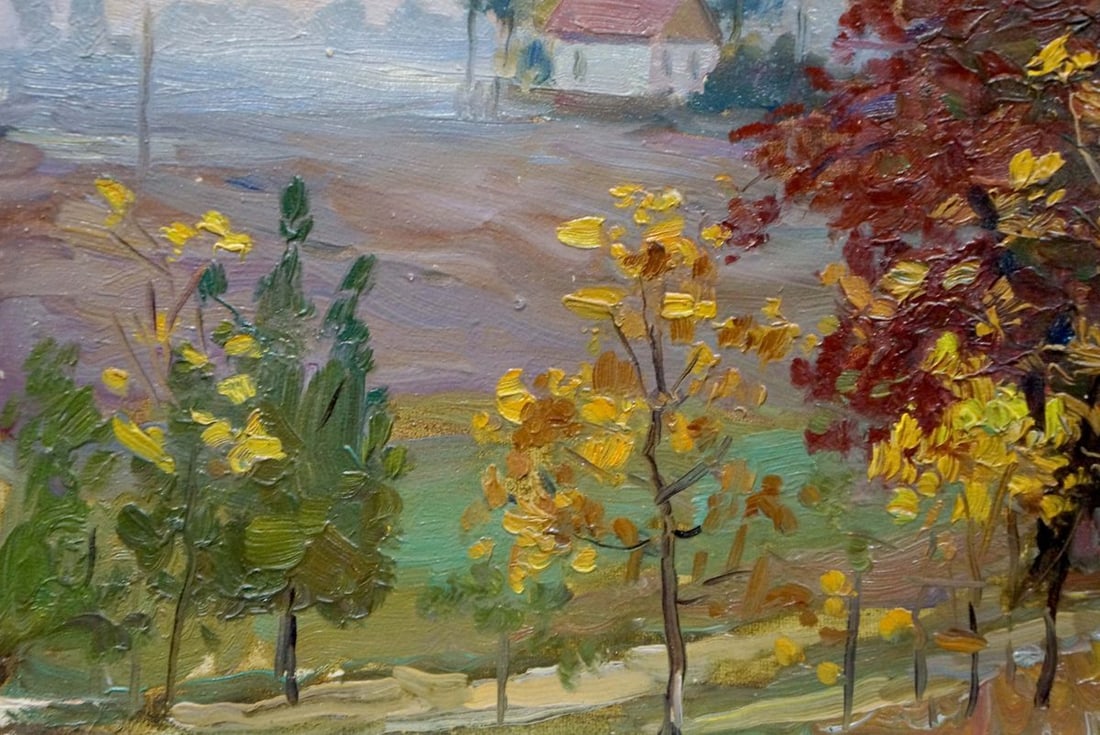 Oil painting Autumn landscape Mordovets Andrey Nikitich - 2