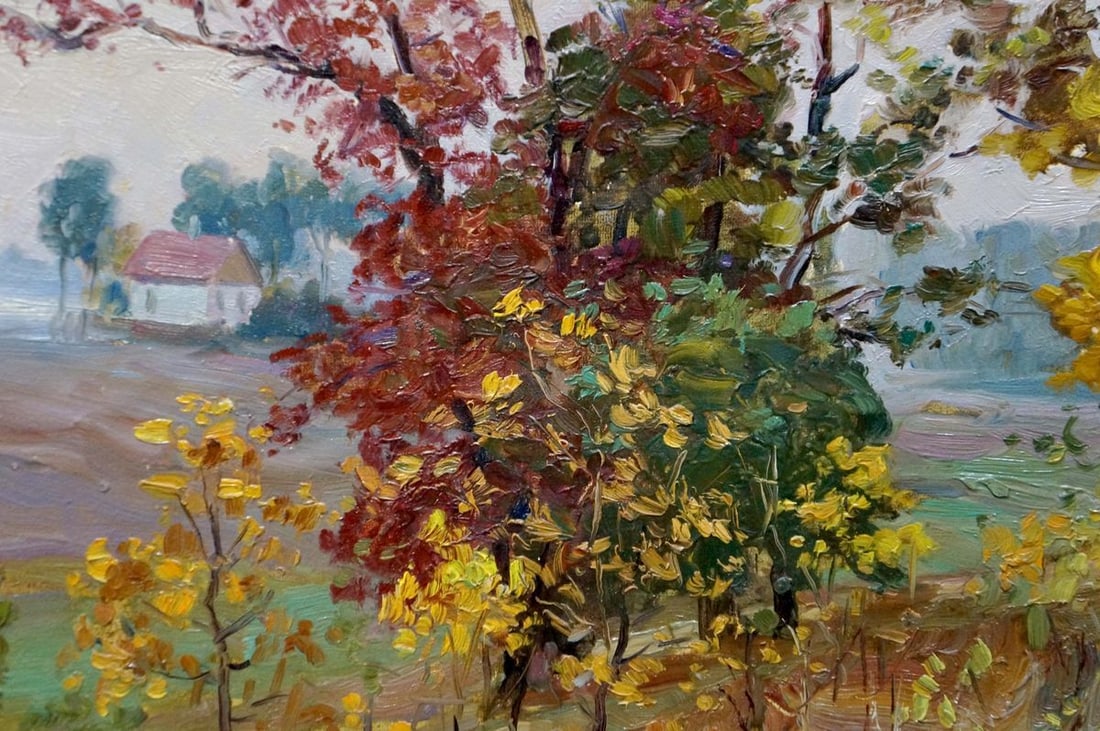 Oil painting Autumn landscape Mordovets Andrey Nikitich - 6