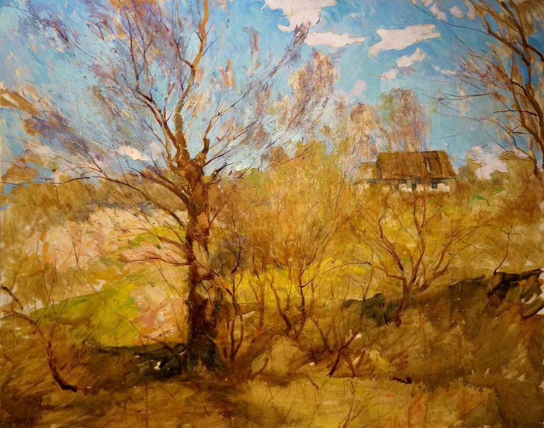 Oil painting Autumn has come Maltsev Nikolay Alexandrovich: Title: Oil painting Autumn has come Maltsev Nikolay Alexandrovich Description: No.Verns 435 *** ABOUT THIS PAINTING *** * TITLE: "Autumn has come" * ARTISTS: Maltsev Nikolay Alexandrovich * SIZE: 85x1