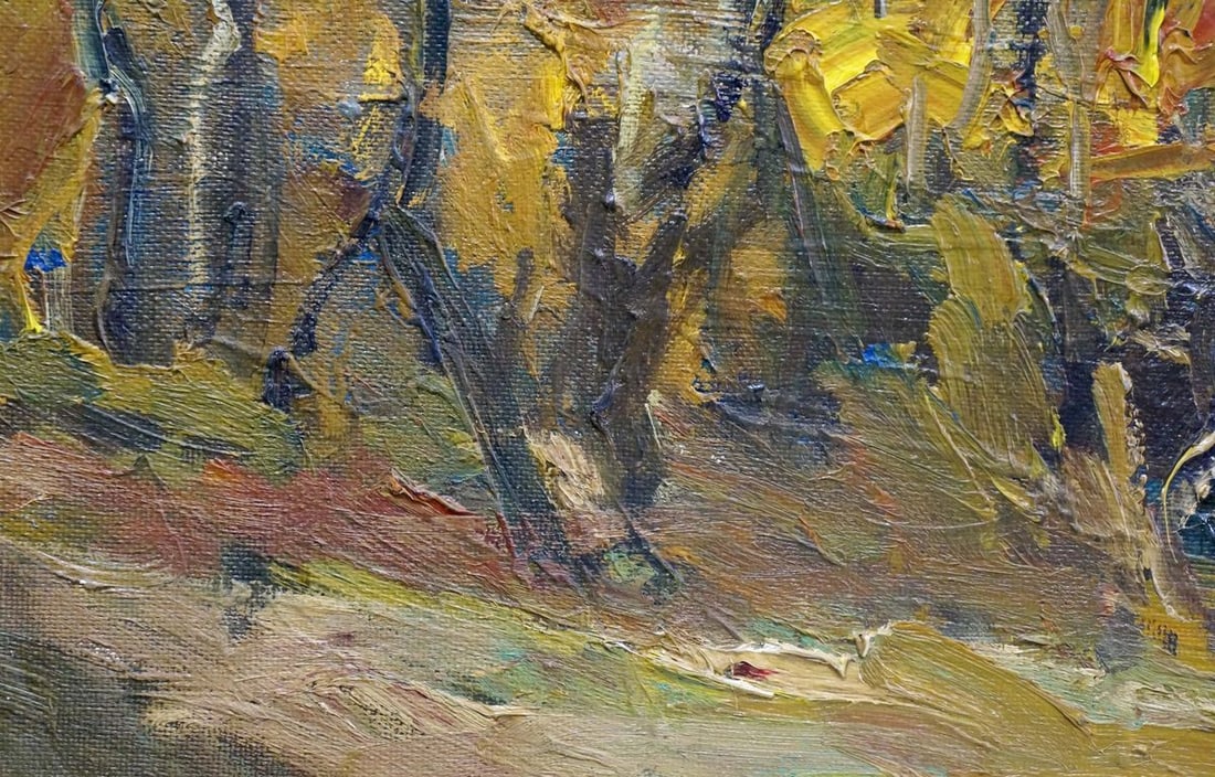 Oil painting Autumn landscape - 2