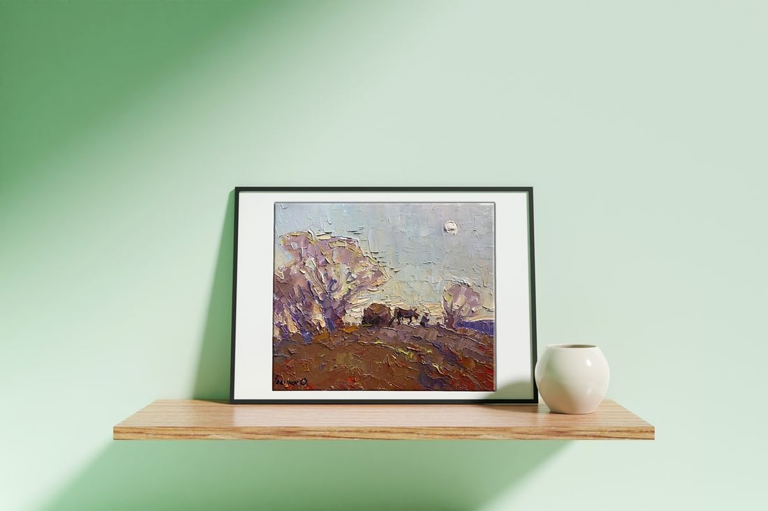 Oil painting Morning road Kalenyuk Alex - 2