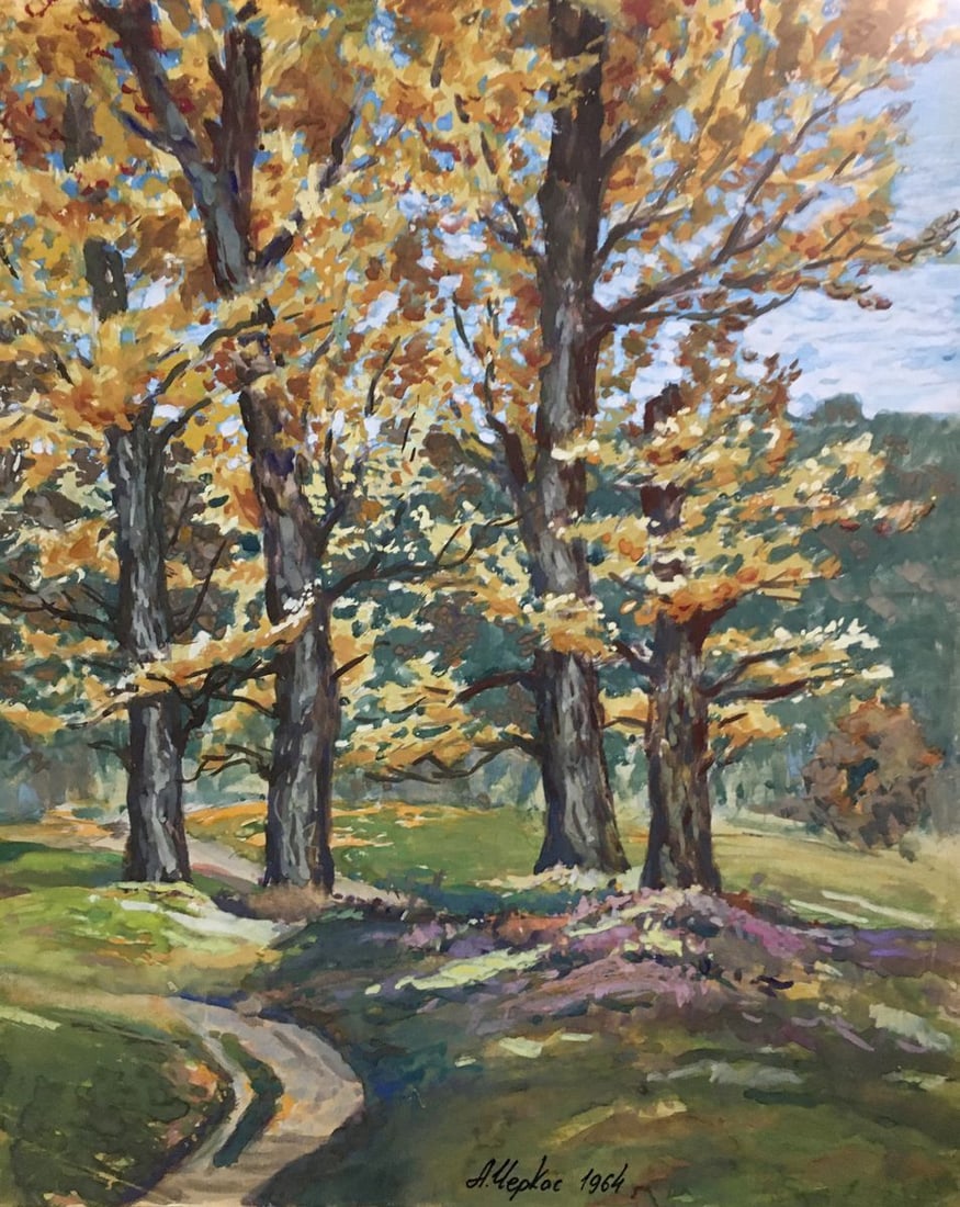 Gouache painting Autumn beauty Cherkas A.G. (1 of 9)