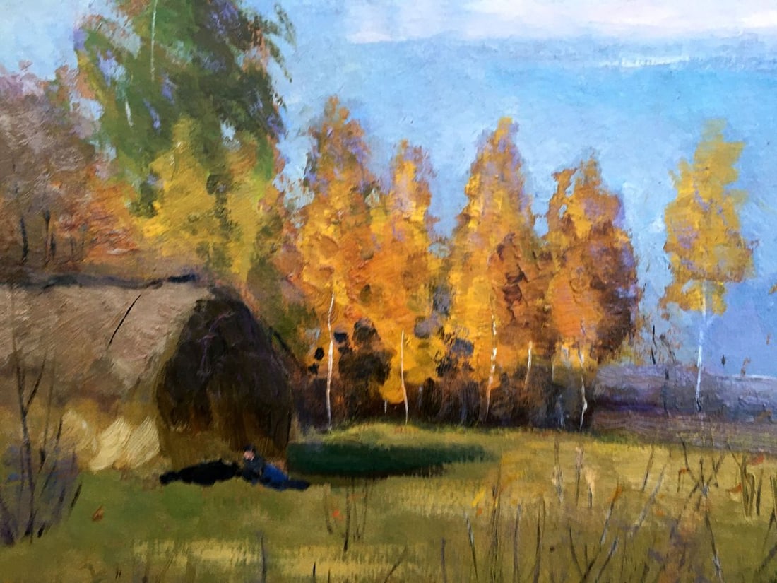 Oil painting Autumn landscape Tsyupka Ivan Kirillovich - 6