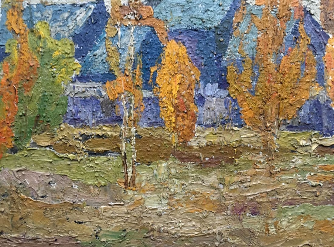 Oil painting Autumn landscape Lukin Alexander Vasilievich - 2