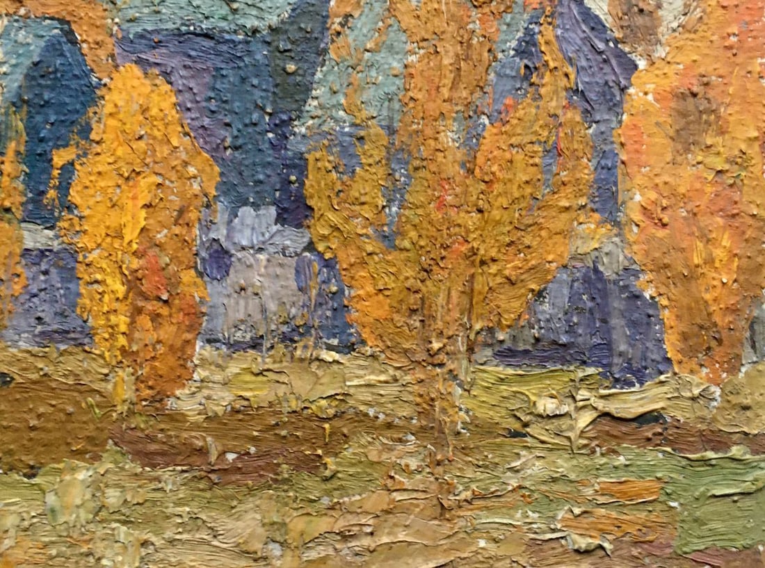 Oil painting Autumn landscape Lukin Alexander Vasilievich - 6