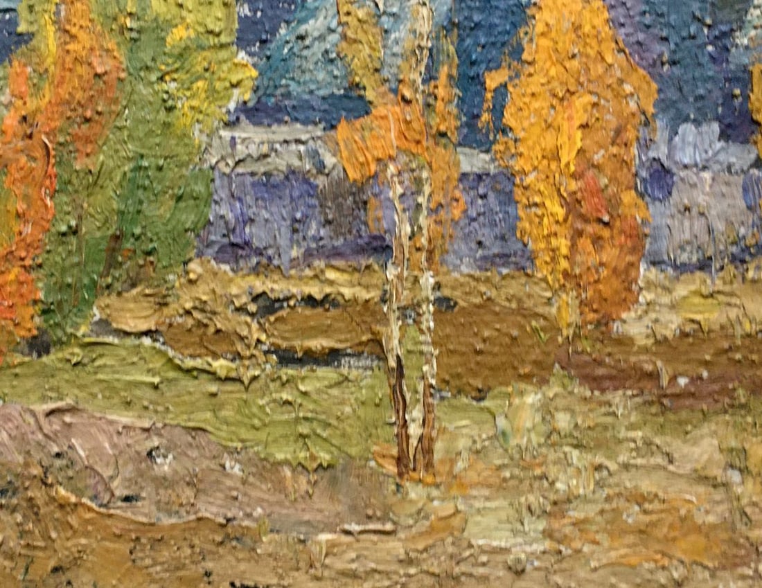 Oil painting Autumn landscape Lukin Alexander Vasilievich - 8