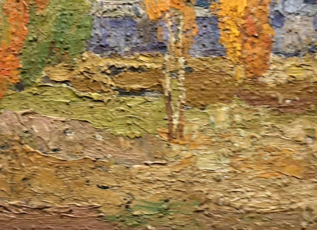Oil painting Autumn landscape Lukin Alexander Vasilievich - 9
