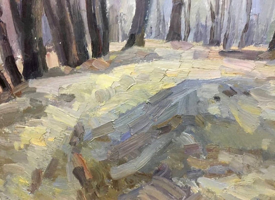Oil painting Autumn forest Bloshenko Anatoly Mikhailovich - 4