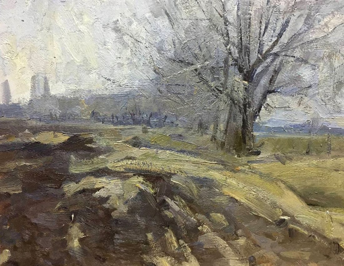 Oil painting It's a nasty day Bloshenko Anatoly Mikhailovich (1 of 8)