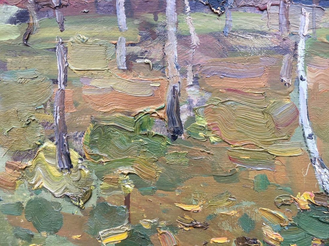 Oil painting Twilight in the forest Bloshenko Anatoly Mikhailovich - 3