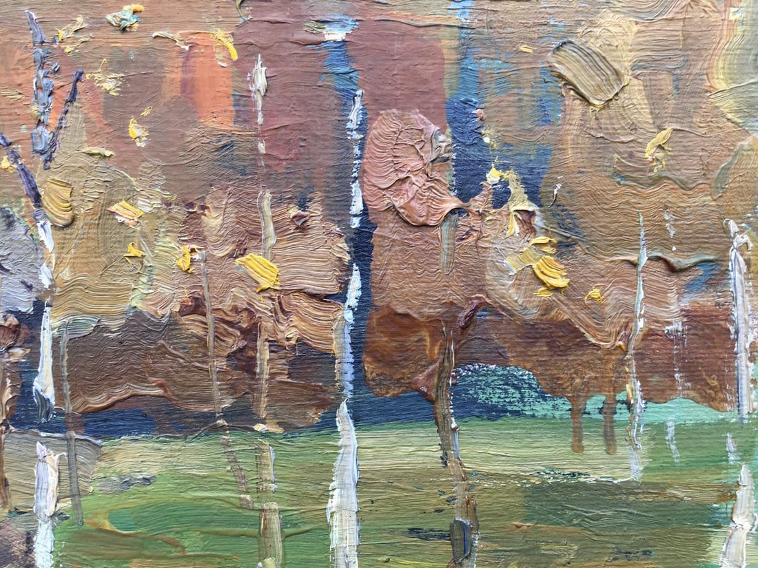 Oil painting Twilight in the forest Bloshenko Anatoly Mikhailovich - 4