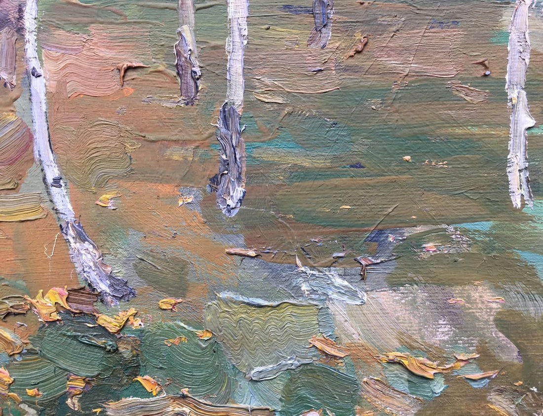 Oil painting Twilight in the forest Bloshenko Anatoly Mikhailovich - 5