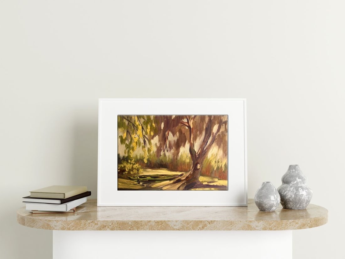 Oil painting Autumn forest Svetlana Gramm - 2