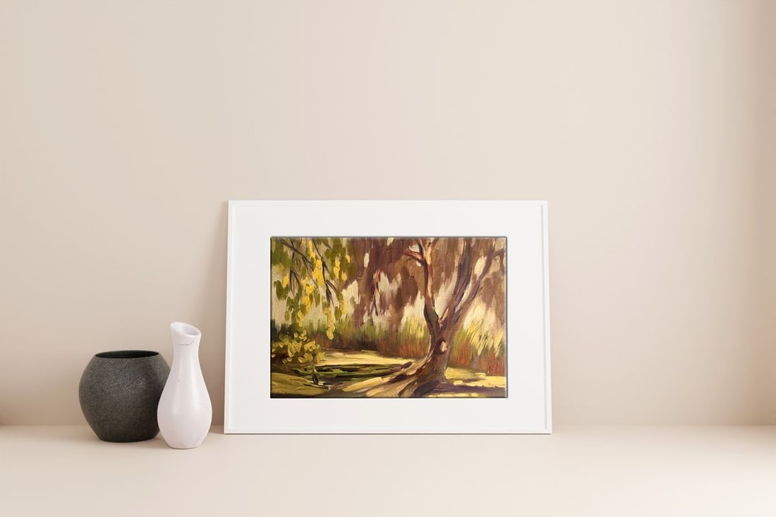 Oil painting Autumn forest Svetlana Gramm - 3