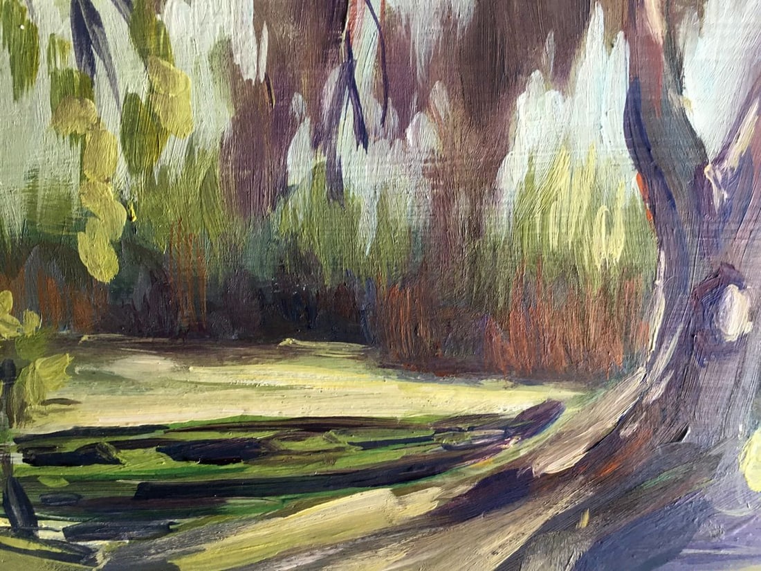 Oil painting Autumn forest Svetlana Gramm - 9