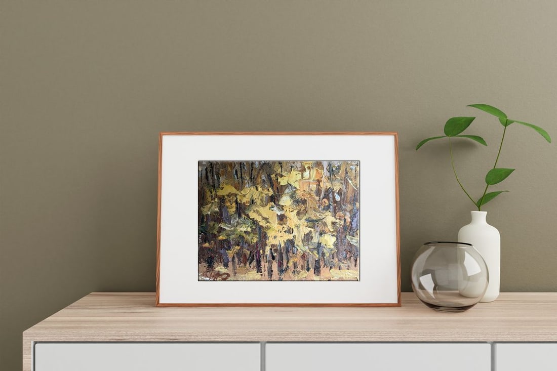 Oil painting Autumn forest Alexander Nikolaevich Cherednichenko - 2