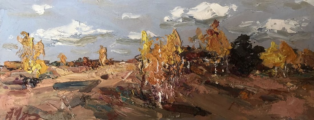 Oil painting Autumn days Alexander Nikolaevich Cherednichenko (1 of 12)