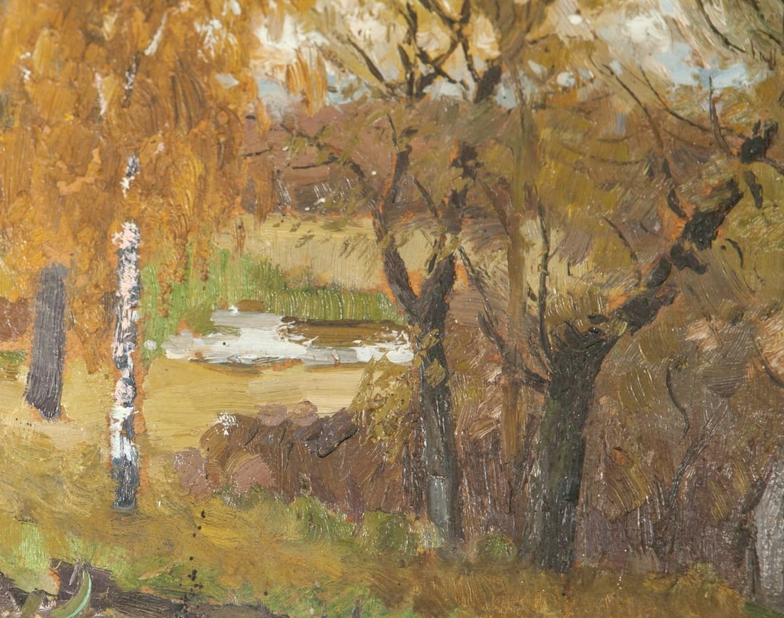 Autumn Painting by Soviet artist Ivan Tsyupka - 4