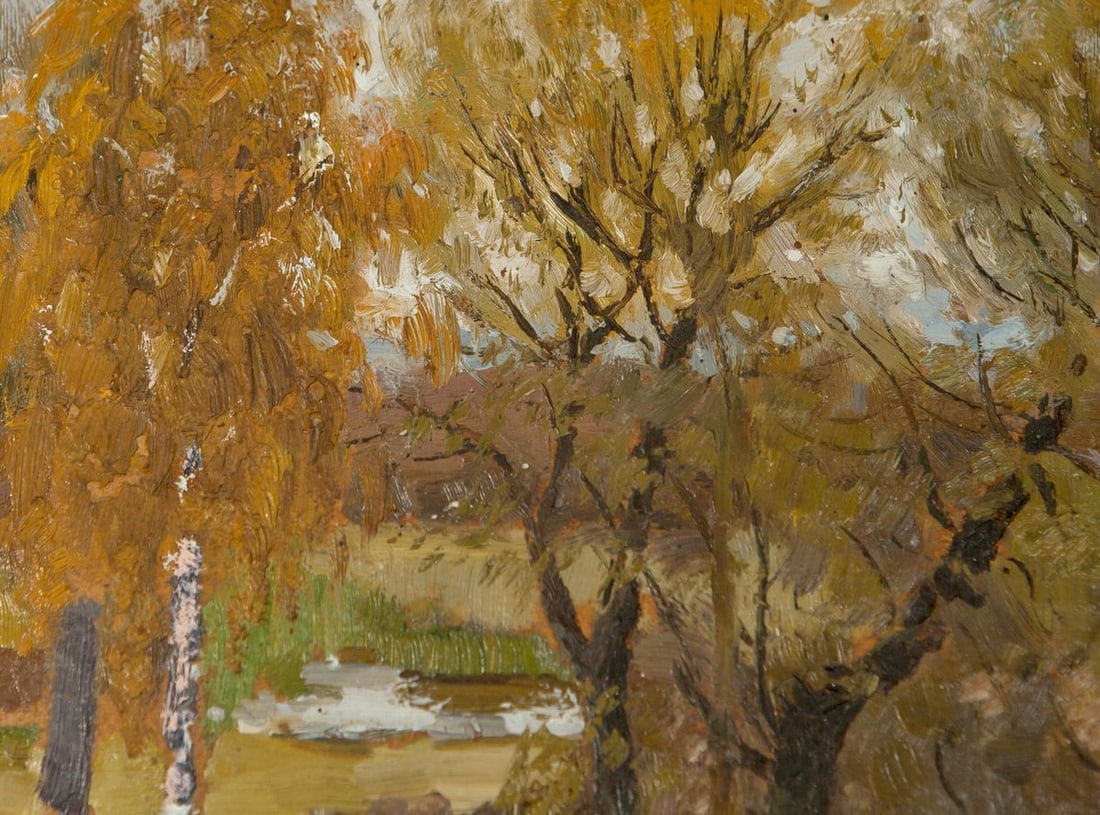 Autumn Painting by Soviet artist Ivan Tsyupka - 6