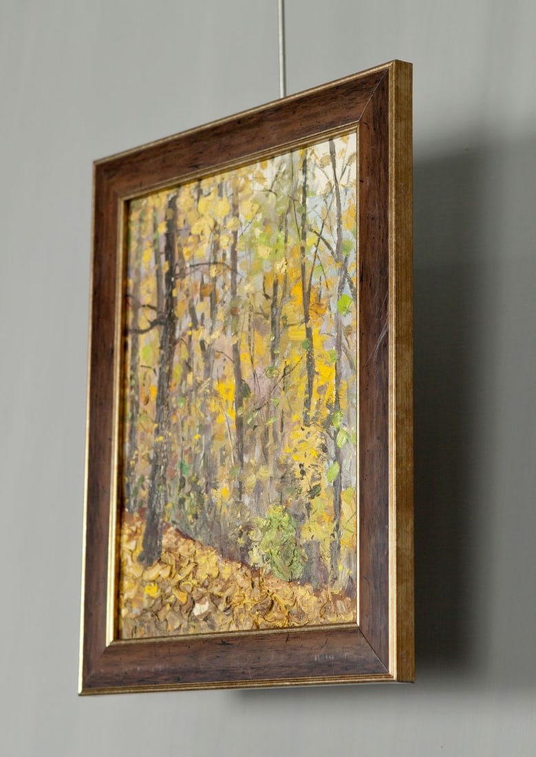 Autumn Landscape, Antique Painting Original - 2