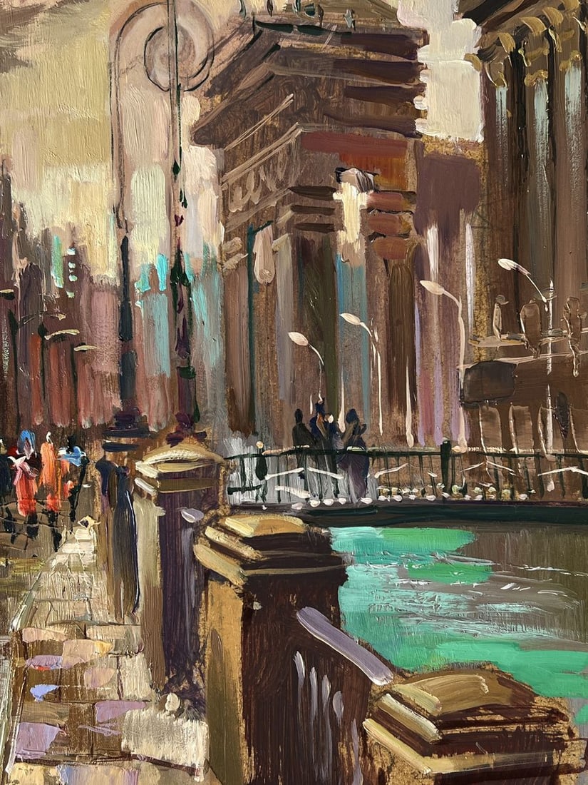 Oil painting Sunset over the city center Yuriy Suprunchuk - 10