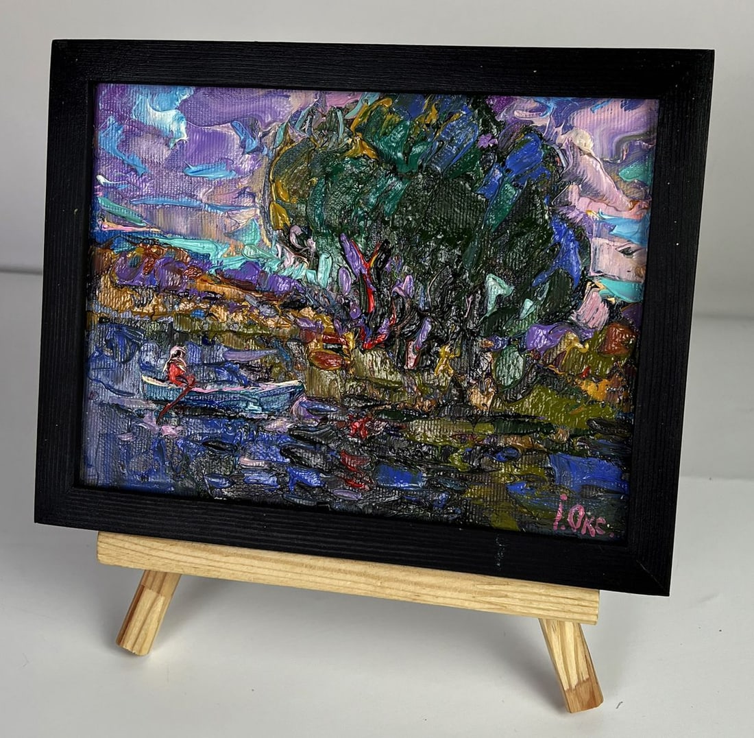 Oil painting Evening in Reflections Oksana Ivanyuk - 2