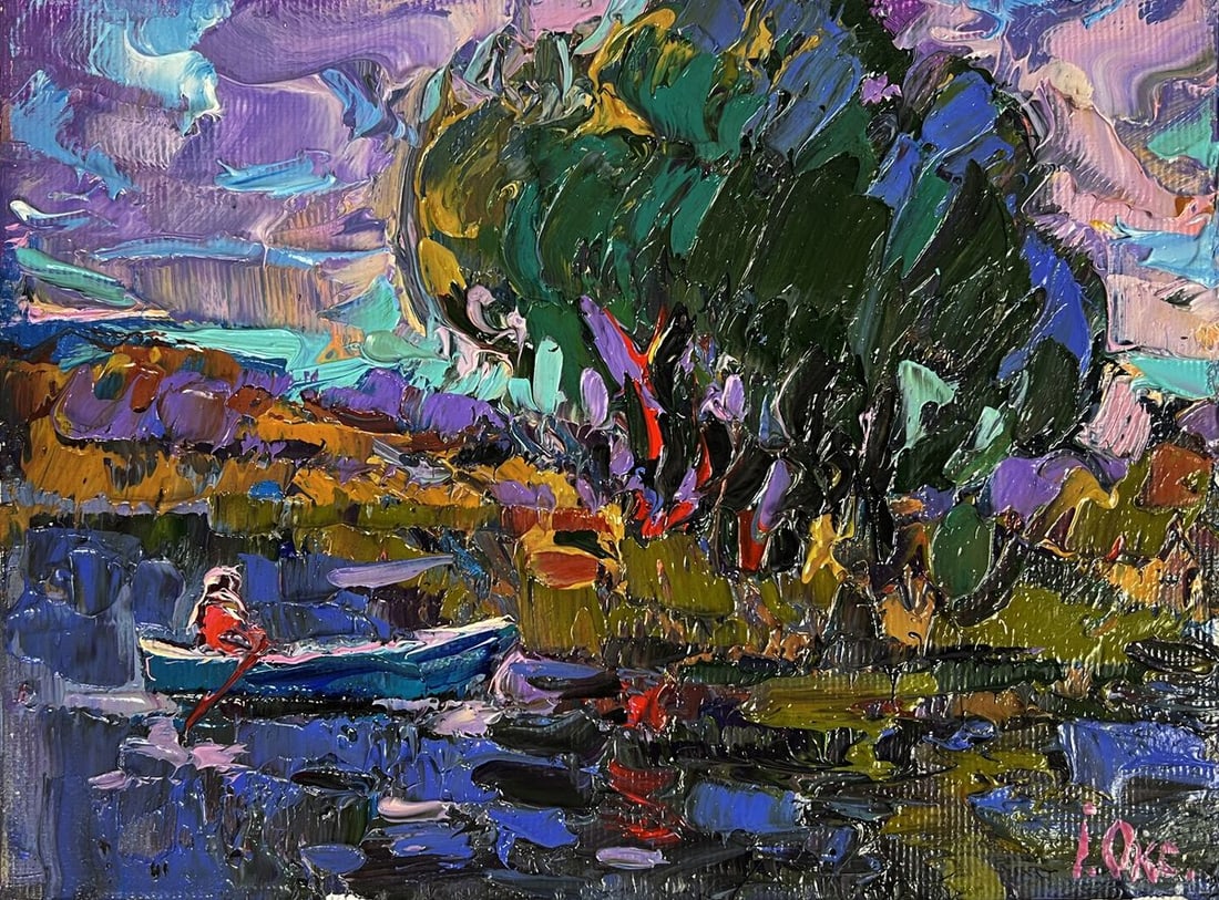 Oil painting Evening in Reflections Oksana Ivanyuk - 3