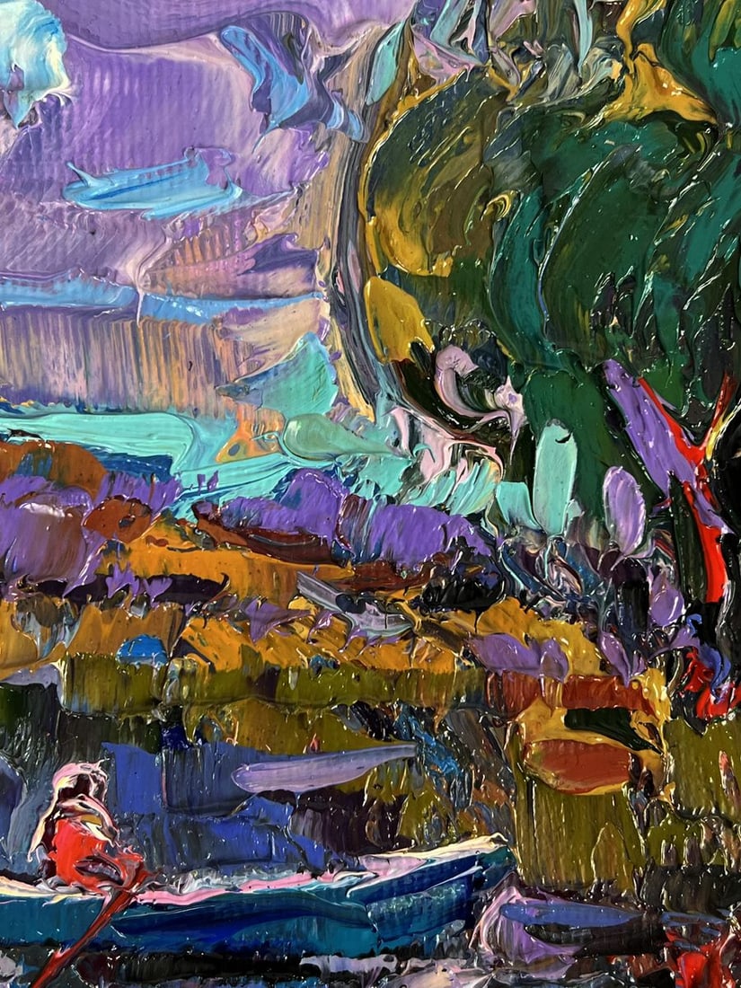 Oil painting Evening in Reflections Oksana Ivanyuk - 4