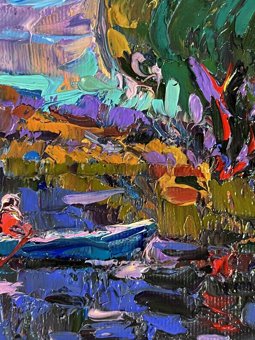 Oil painting Evening in Reflections Oksana Ivanyuk - 6