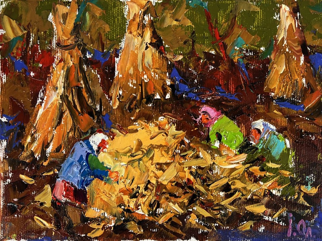 Oil painting Autumn has come to the field Oleksiy Ivanyuk - 3