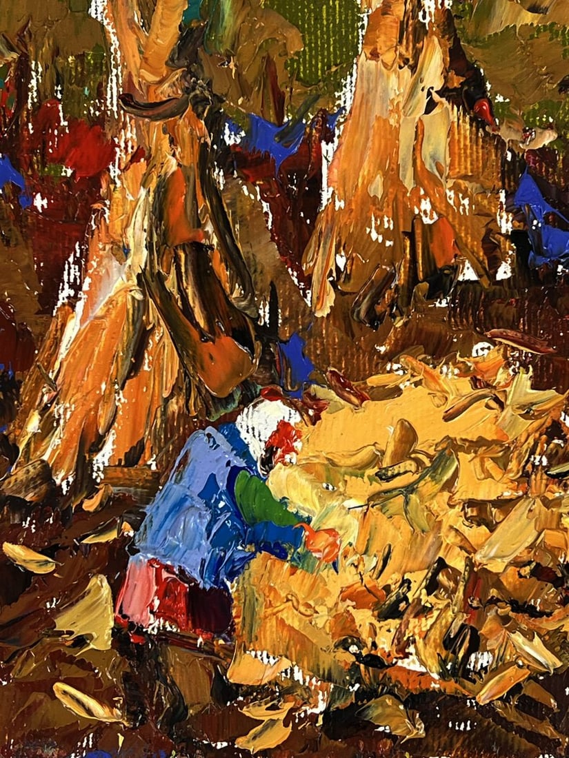 Oil painting Autumn has come to the field Oleksiy Ivanyuk - 5