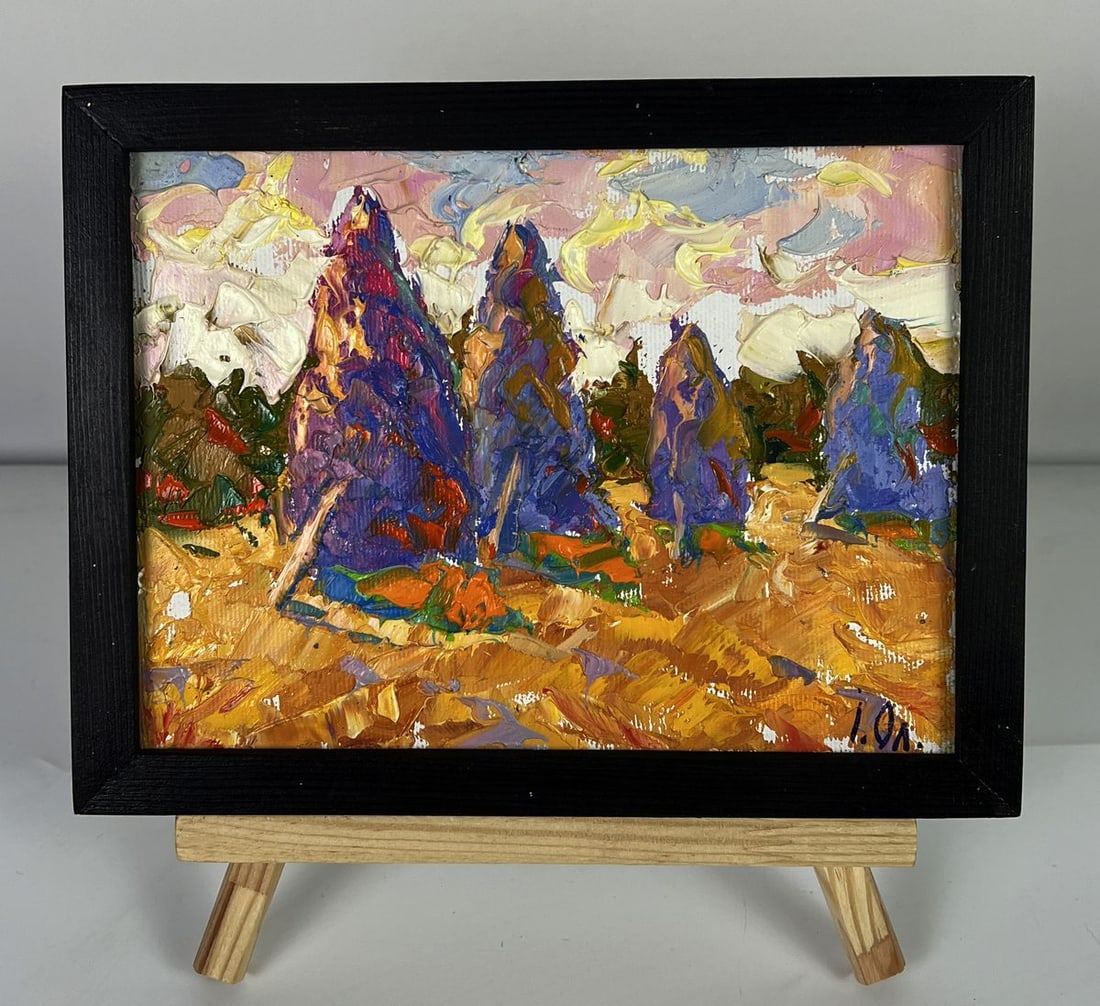 Oil painting Fresh haystacks in the field Oleksiy Ivanyuk: Title: Oil painting Fresh haystacks in the field Oleksiy Ivanyuk Description: No.AAA6189*** ABOUT THIS PAINTING **** TITLE: "Fresh haystacks in the field"* ARTISTS: Oleksiy Ivanyuk* SIZE: 15x20 cm/5.9