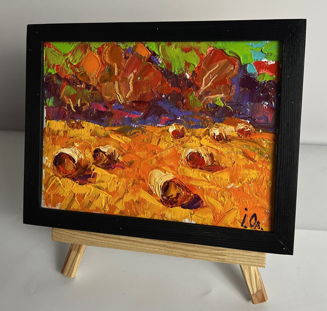 Oil painting In the autumn fields Oleksiy Ivanyuk - 2