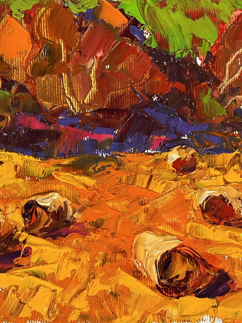 Oil painting In the autumn fields Oleksiy Ivanyuk - 7